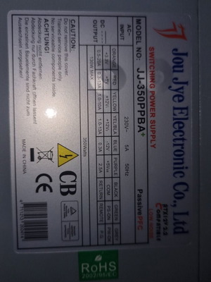 350W power supply unit
