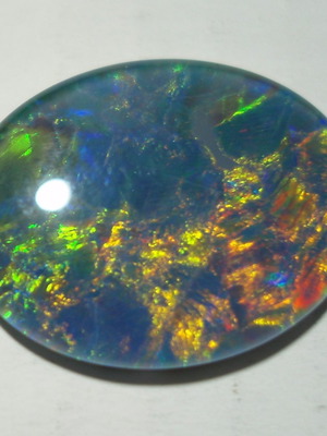 Australlian Opal Opal Doublet 8.75 ct new, size 20x15 mm