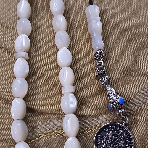 Komboloi mother of pearl vintage worry beads used