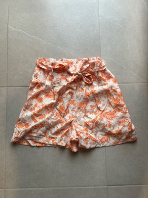 Mango high-waisted shorts like new, orange, size 38