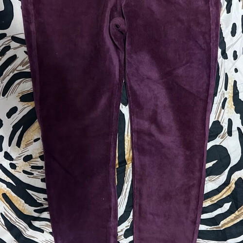 Benetton women's leggings size L like new, purple