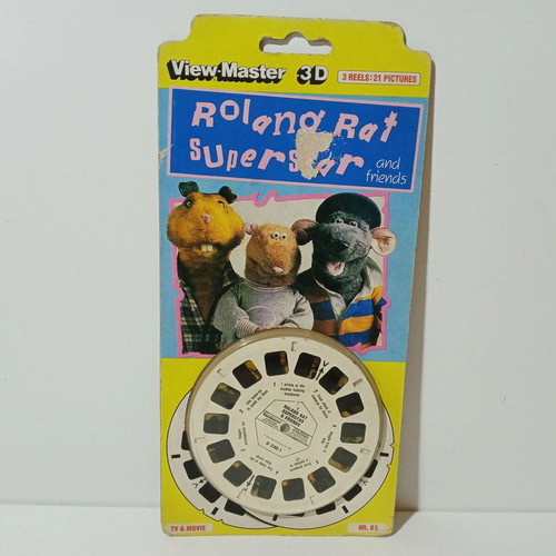 View Master European Exclusive 1984 Roland Rat Superstar 3 Reels new