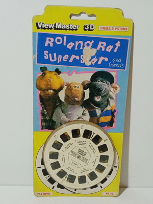View Master European Exclusive 1984 Roland Rat Superstar 3 Reels new