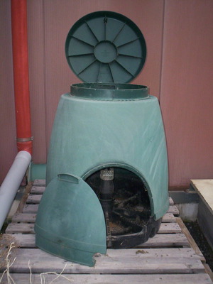 Κάδοι κομποστοποίησης μεταχειρισμένοι, πλαστικοί, σετ 2 τεμαχίων