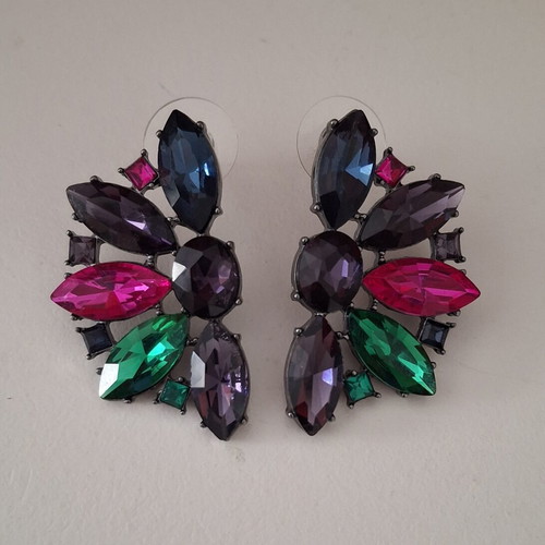 Zara colorful steel earrings new
