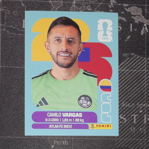 Panini Fifa World Cup 2026 Camilo Vargas sticker new collectible
