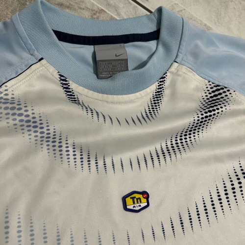 Nike tn vintage short-sleeve shirt like new, white and turquoise, size S