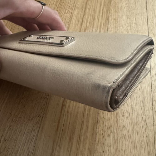DKNY beige wallet used