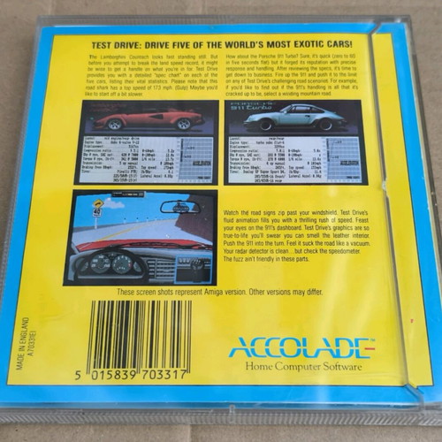 Test Drive (Accolade) (Atari ST) like new, complete in case