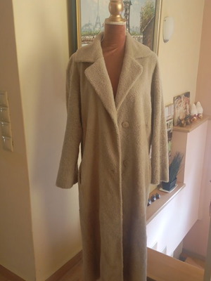 Overcoat leather with wool used