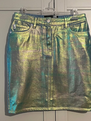 Φούστα Love Moschino τζιν ιριδίζουσα καινούργια, μέγεθος 42