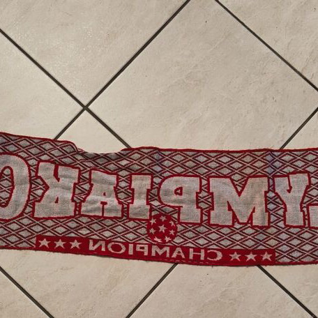 Olympiakos F.C. scarf used, collectible and authentic