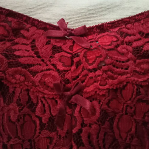 Women's Brazil lace slip new, size L, red with gift