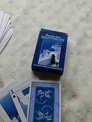 Santorini Themed Playing Cards new, set of 2 decks