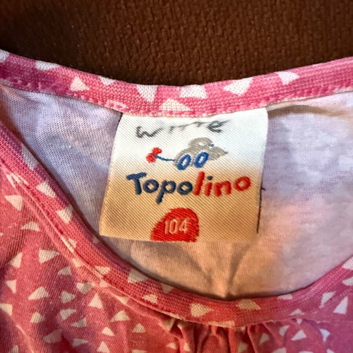 Topolino girls dress 4 years pink like new