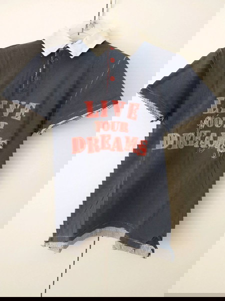 T-Shirt Κοντομάνικη Polo Μπλέ Παιδική για Αγόρια