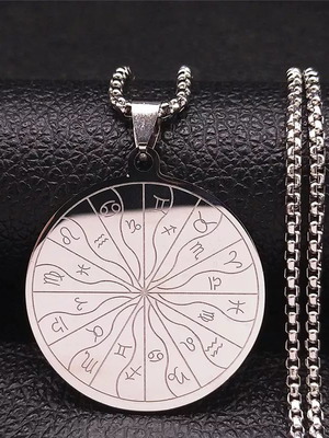 Astrology necklace stainless steel new