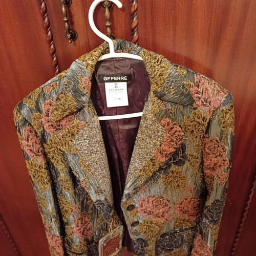 Gianfranco Ferre Brocade Jacket new, medium size, colorful