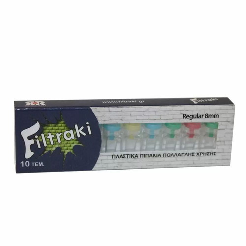 Filtraki cigarette tip 8mm new, pack of 10