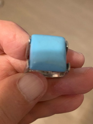 Silver ring 925 used, size 50-51