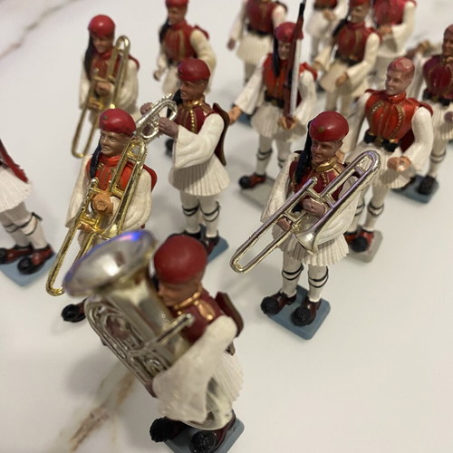 Athina Pal Evzones military figurines used