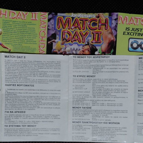Gary Lineker's Super Star Soccer & Match Day II ZX Spectrum games like new