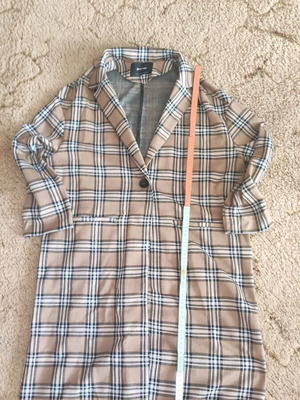 Stradivarius light coat jacket like new, size L, multicolor