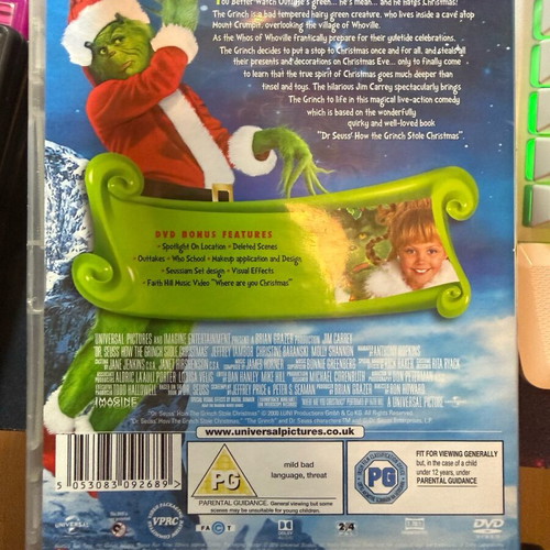 The Grinch DVD like new with Greek subtitles