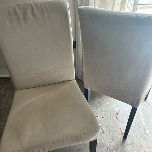 IKEA Henriksdal chairs used, set of 4 beige with extra covers