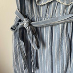 Ολόσωμο σορτς Zara μεταχειρισμένο, off shoulder, βαμβάκι και λινό