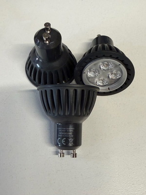 Σποτ Philips GU10 led 5.5w 2700k μεταχειρισμένα, πακέτο 3, θερμό λευκό