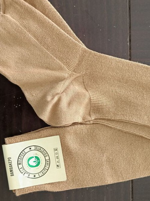 Barole Over-the-Knee Women's Socks new, cotton, beige, sizes 36-40