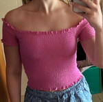 Pink Woman Off-Shoulder Top new, size S