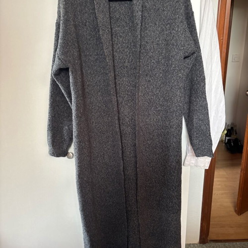 Shein long cardigan like new, gray, size M