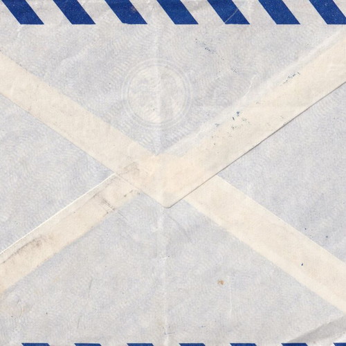 Airmail envelope used with general view of Thassos