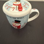 Christmas mug with lid and spoon new in box