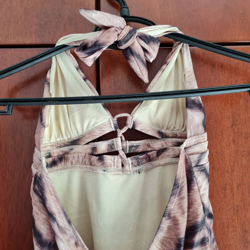 Gossip one-piece swimsuit new, medium, black and brown