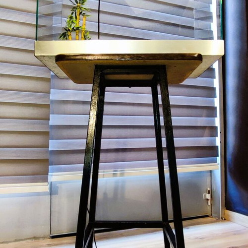 Marina Aquarium Set used with stand, lighting, bowl, and decoration