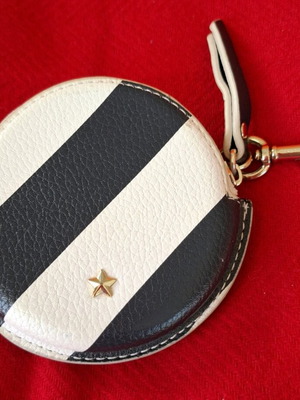 Small leather coin wallet Tommy Hilfiger new, white and blue