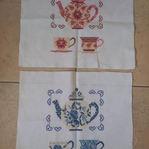 Handmade embroidery new, for pillow or frame