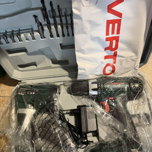 Verto 14.4V Drill Driver new with flashlight and case