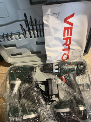 Verto 14.4V Drill Driver new with flashlight and case