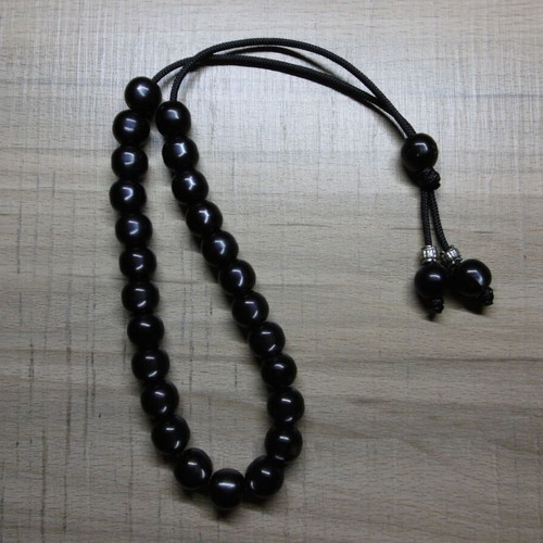Handmade komboloi with acrylic beads, new