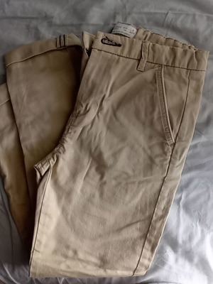 Zara kids chino pants cotton gabardine for 8 years like new beige