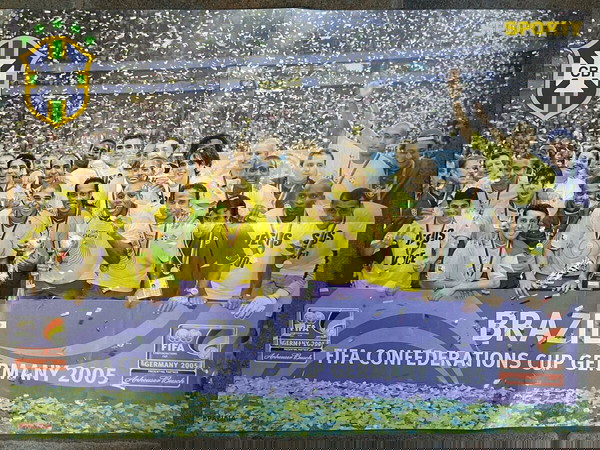 «SPORTY Αφίσα 2 όψεως ΒΡΑΖΙΛΙΑ και ΑΡΓΕΝΤΙΝΗ» 2005 Διαστάσεις 50 x 40,5εκ.