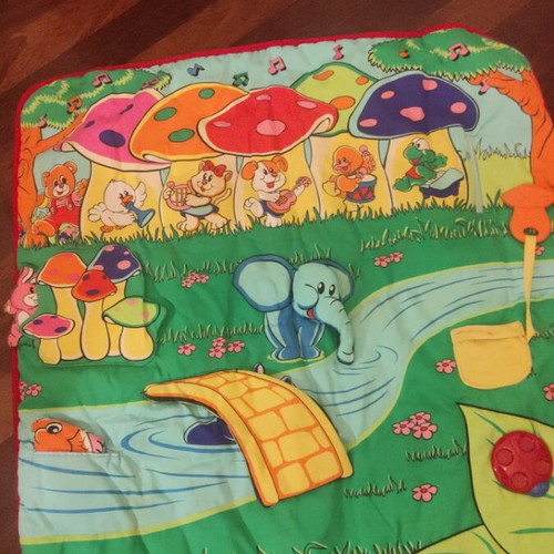 Chicco activity mat for babies used with textures and sounds
