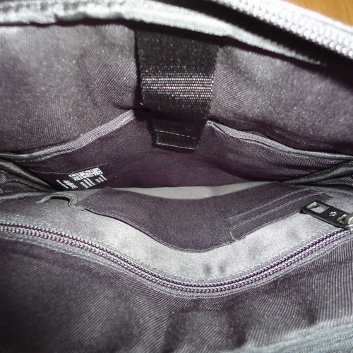 Samsonite men's bag made of genuine leather used, black