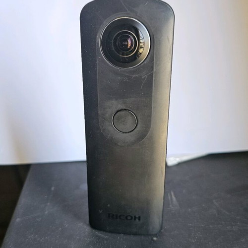 Ricoh Theta S camera used with waterproof and fabric case