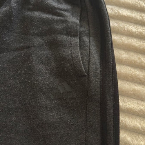 Adidas men's fleece tracksuit used, gray, size Large