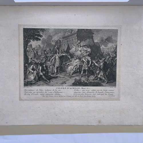 The Wrath of Achilles copper engraving used 1700-1749